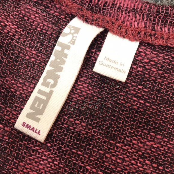 HANG TEN Dark Pink “Wild @ Heart” Long Sleeve Top, Sz. S - Picture 8 of 12